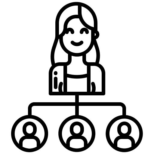 Manager manager woman partnership icon