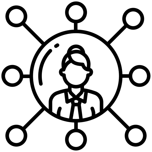 Network organization reach channel icon