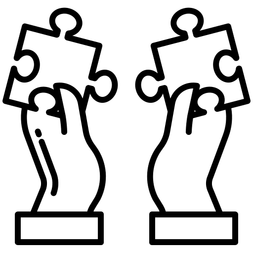 Problem solving synergy jigsaw problem solving icon
