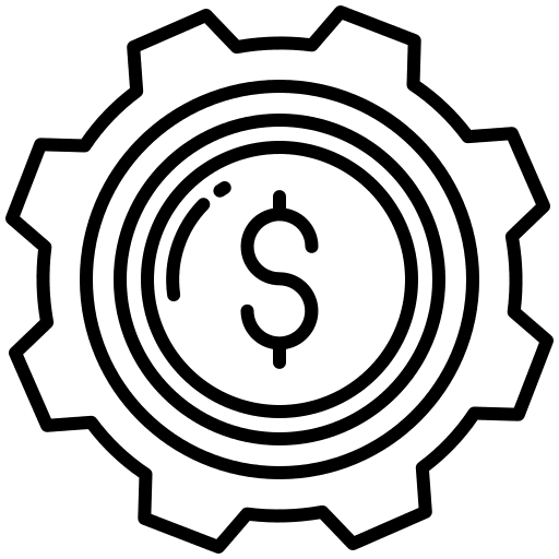 Dollar management implementation dollar icon