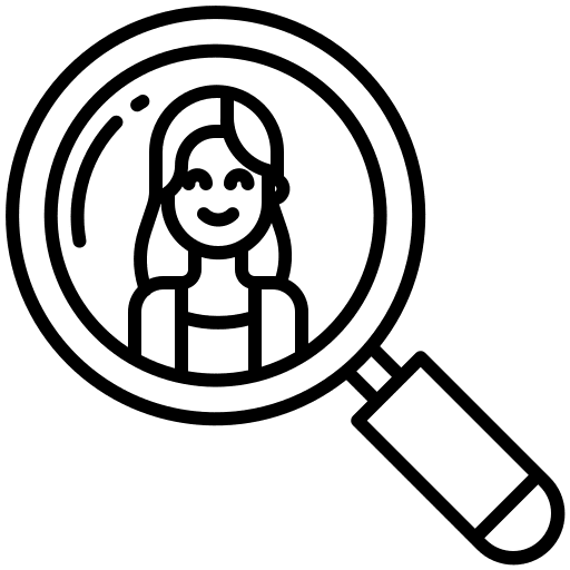 Search searching woman search icon