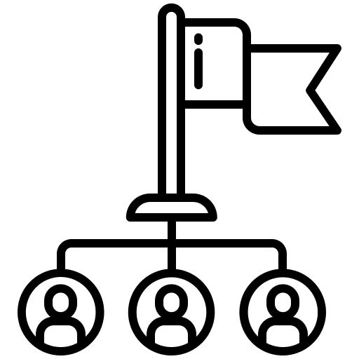 Team flow team networking icon