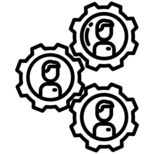 Team work businessman team work management icon