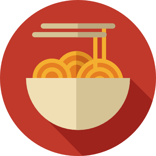 Spaguetti noodles pasta food and restaurant icon