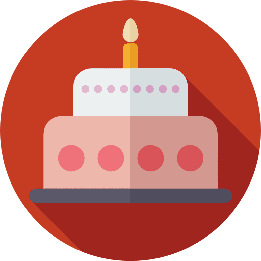 Birthday cake food and restaurant bakery birthday cake icon