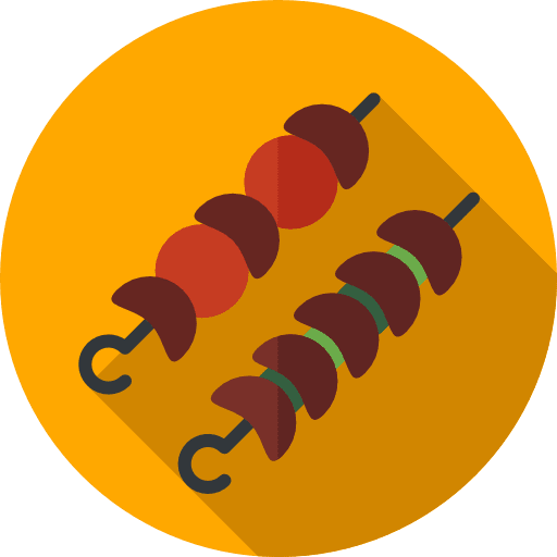 Brochettes brochettes food and restaurant barbecue icon