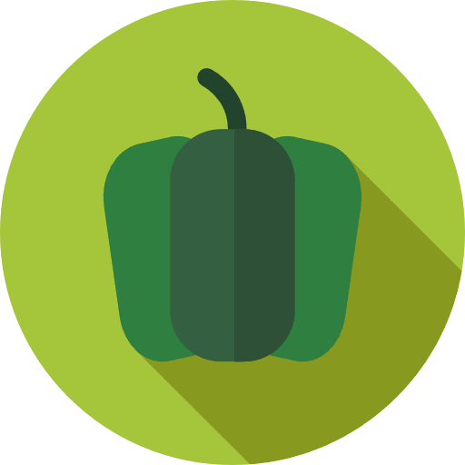 Pepper food and restaurant pepper vegan icon