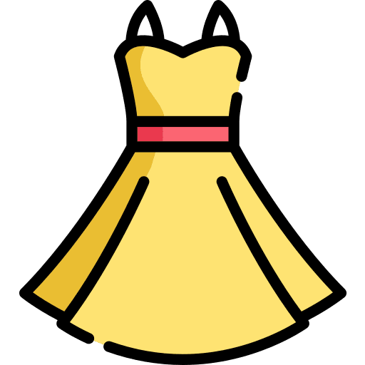 Dress garment apparel femenine icon