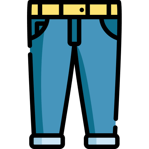 Jeans trousers pants clothing icon