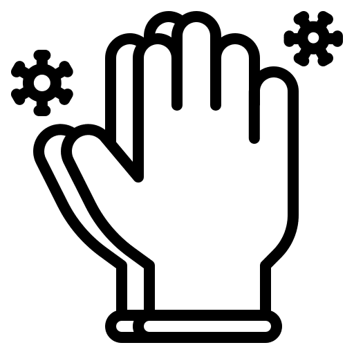 Glove sterilization transmission pandemic icon