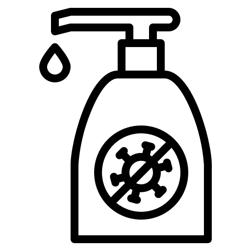 Liquid soap covid virus prevent icon Liquid soap covid virus prevent icon