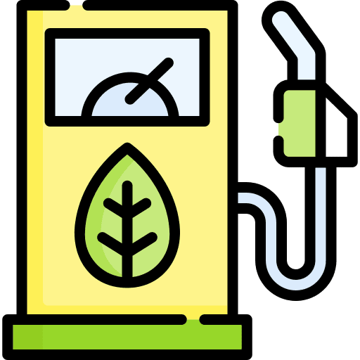 Biofuel renewable energy gas station eco fuel icon