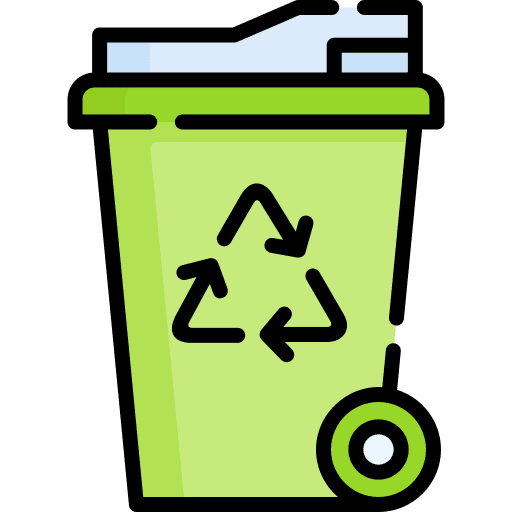 Recycle bin recycle bin can zero waste icon