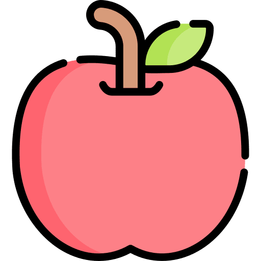 Apple food and restaurant healthy food diet icon