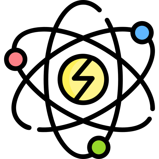Atom atom ecology and environment energy icon
