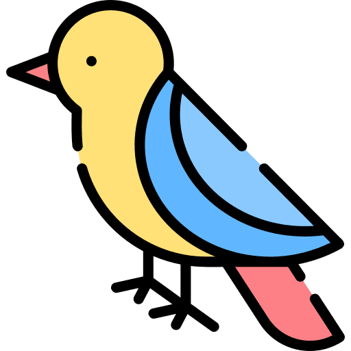 Bird ecology and environment fly feather icon