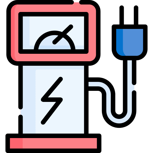 Electric charge electric charge electronics petrol icon