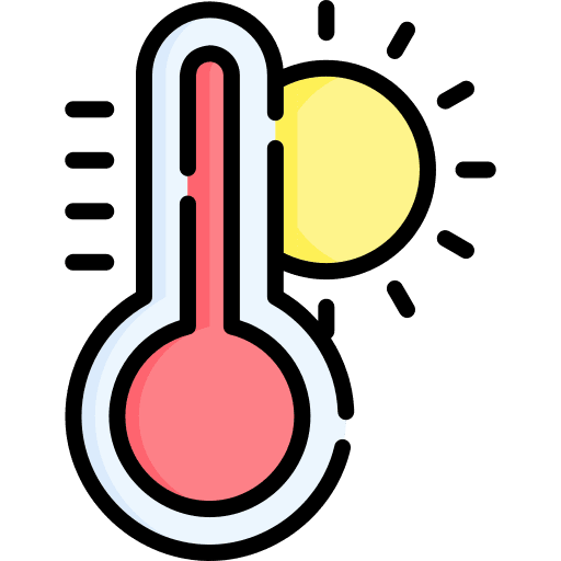 Global warming climate hot temperature icon