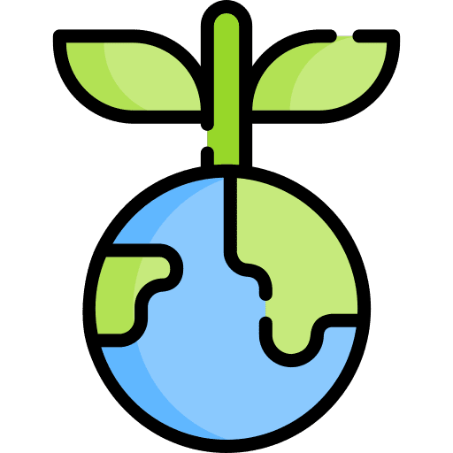 Sprout earth world planet icon