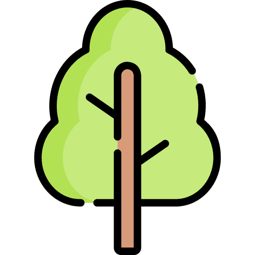 Tree nature botanical garden icon
