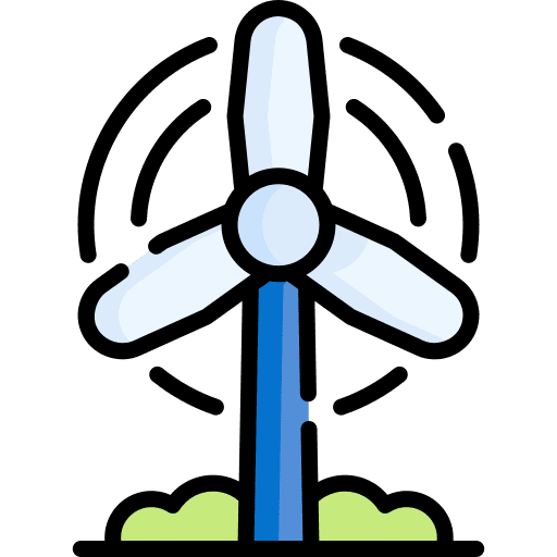 Wind turbine wind turbine renewable energy power icon