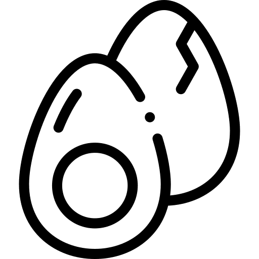 Egg broken egg protein icon
