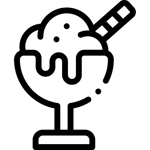 Ice cream dessert food and restaurant cup icon Ice cream dessert food and restaurant cup icon