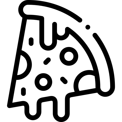 Pizza dough food and restaurant cheese icon Pizza dough food and restaurant cheese icon