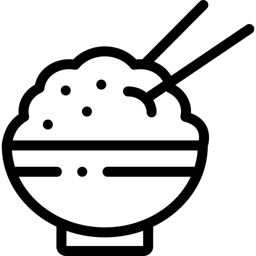 Rice bowl japanese food meal icon Rice bowl japanese food meal icon