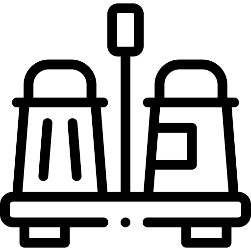 Seasoning food and restaurant bottle kitchenware icon