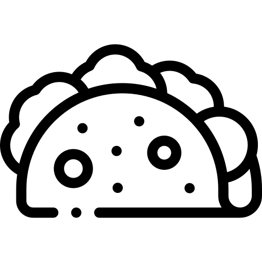 Tacos mexican food salad sandwich icon Tacos mexican food salad sandwich icon