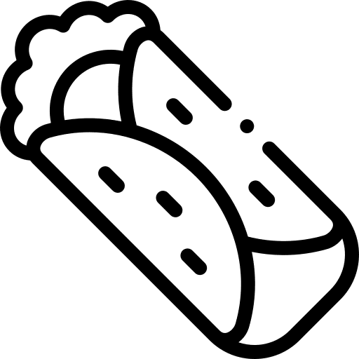 Burrito salad tomato traditional icon Burrito salad tomato traditional icon