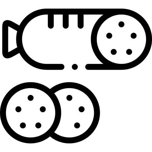 Sausage sausage meat slice icon Sausage sausage meat slice icon