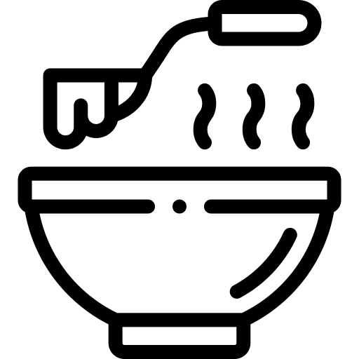 Soup warm food and restaurant hot food icon Soup warm food and restaurant hot food icon