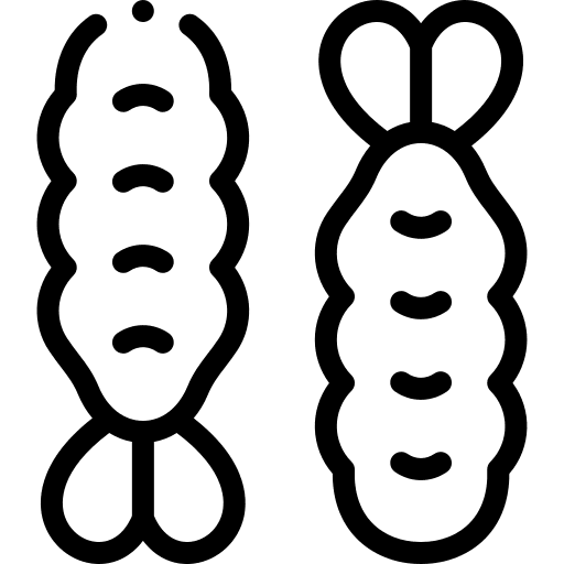 Tempura food and restaurant shrimp tempura icon Tempura food and restaurant shrimp tempura icon