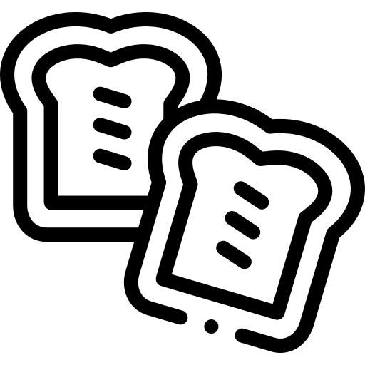 Toast bakery bread food and restaurant icon Toast bakery bread food and restaurant icon