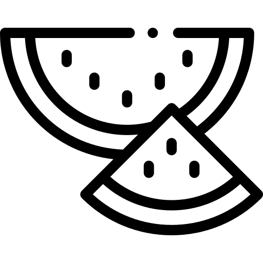 Watermelon diet vegetarian food and restaurant icon Watermelon diet vegetarian food and restaurant icon