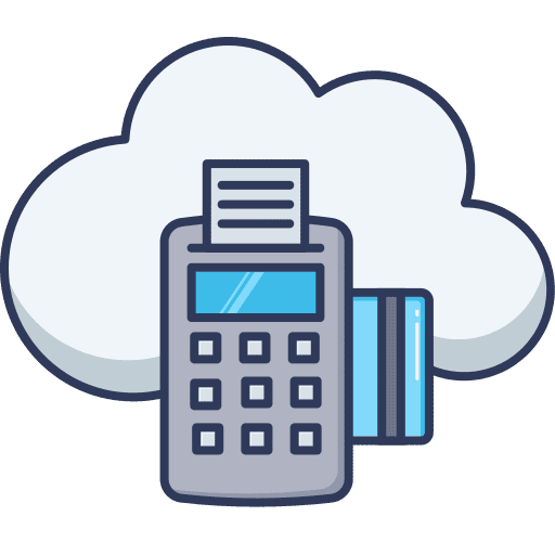 Edc cloud computing credit card debit card icon