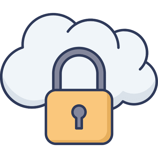 Locked locked security cloud icon