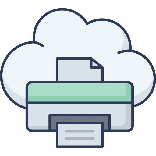 Printer seo and web database printer icon