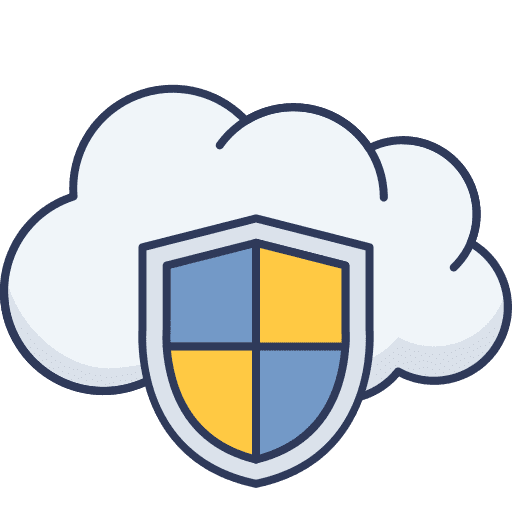 Shield shield security cloud computing icon
