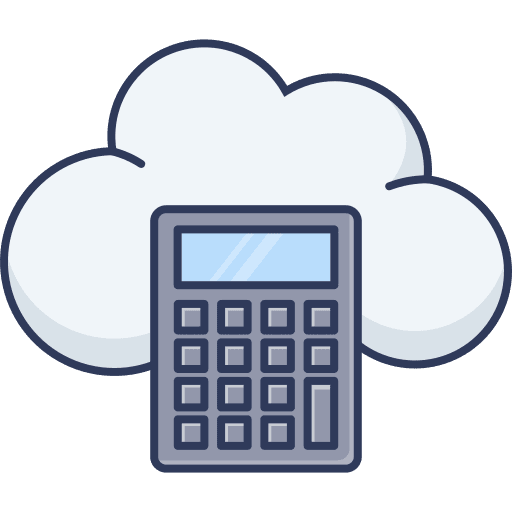 Calculator seo and web maths calculation icon