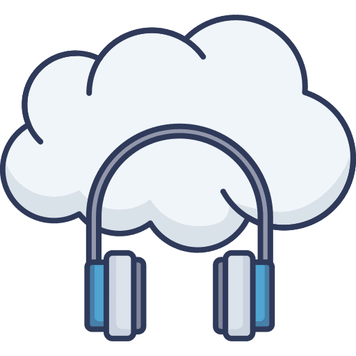 Headphones sound device music and multimedia icon