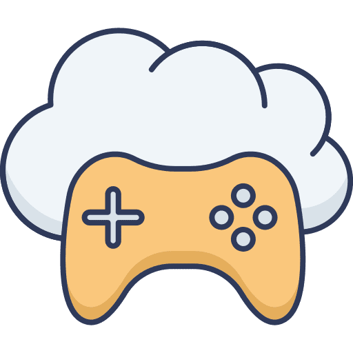 Joystick cloud computing seo and web joystick icon
