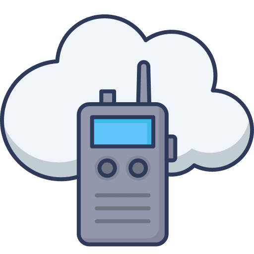Walkie talkie security walkie talkie transmitter icon