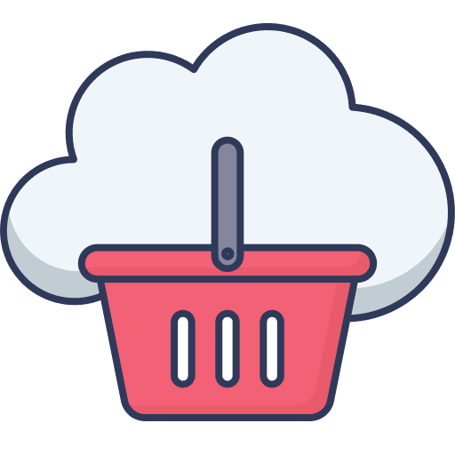 Basket seo and web cart basket icon