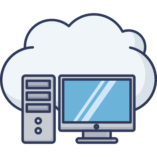 Computer seo and web cloud computing electronics icon