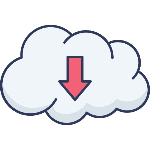 Download file cloud computing ui seo and web icon