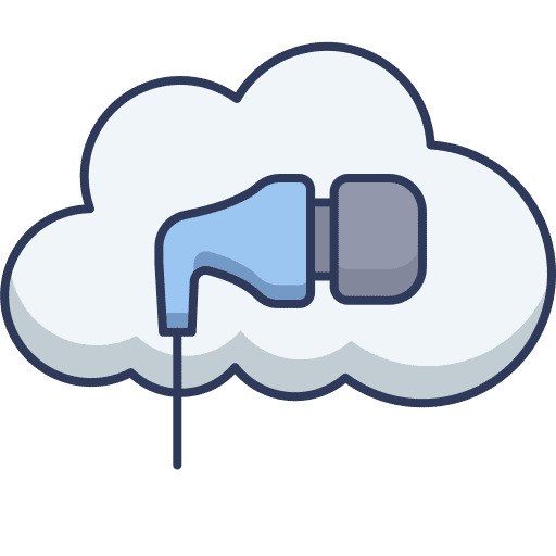 Earphones seo and web sound audio icon