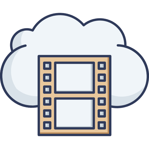 Movie seo and web entertainment movie icon